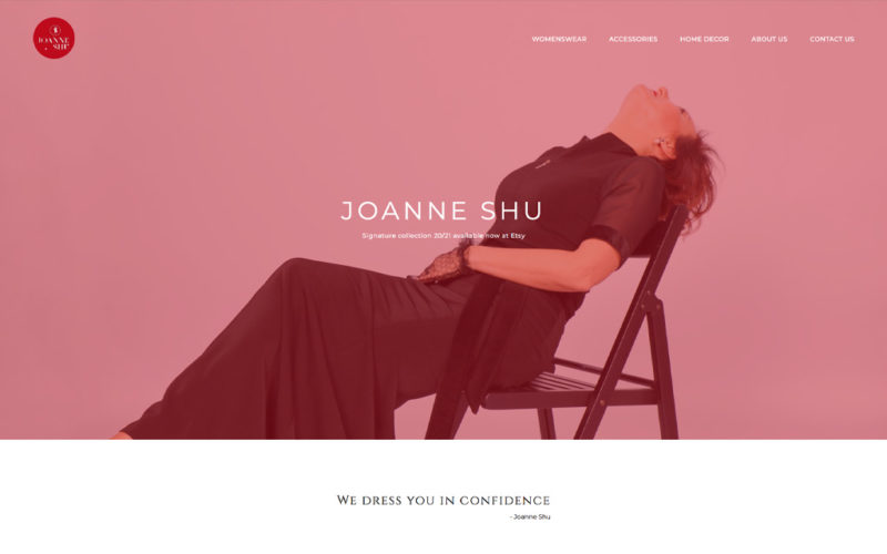 Joanne Shu - strona internetowa