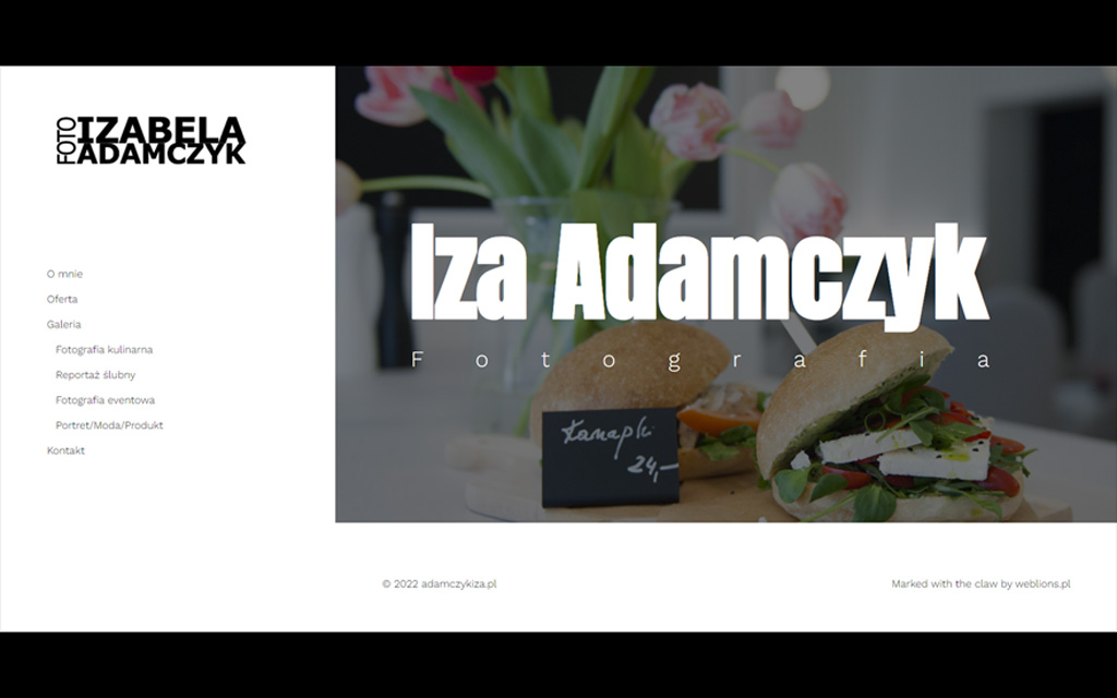 Izabela Adamczyk - strona internetowa